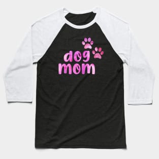 dog mom cute watercolour paws dog paw Baseball T-Shirt